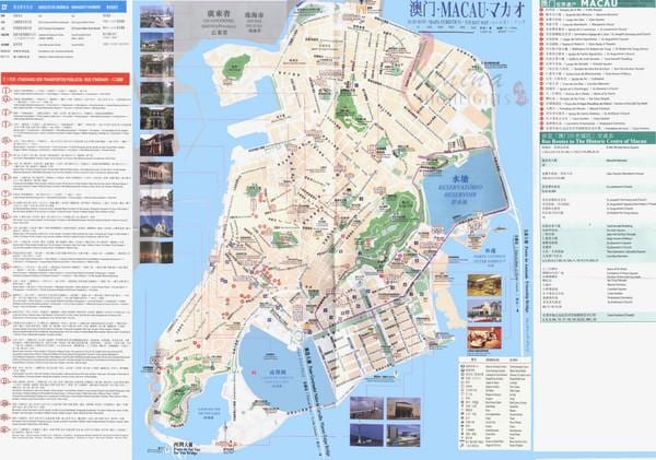 Macau buss transportvägar karta