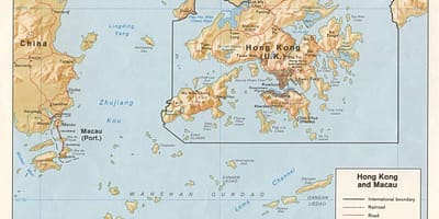 Karta över barra Macau