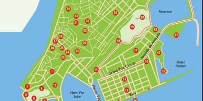 Macau turistattraktioner karta