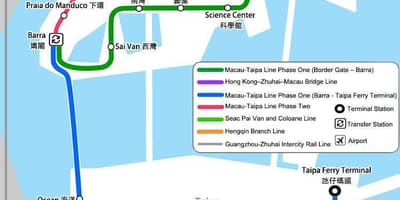 Macau tunnelbana karta