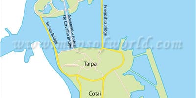Macau halvön karta