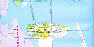 Karta över Macao stadens