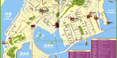 Turistattraktioner i Macau karta