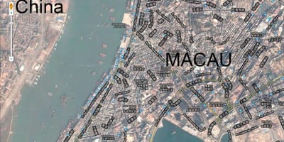Karta över san malo Macau